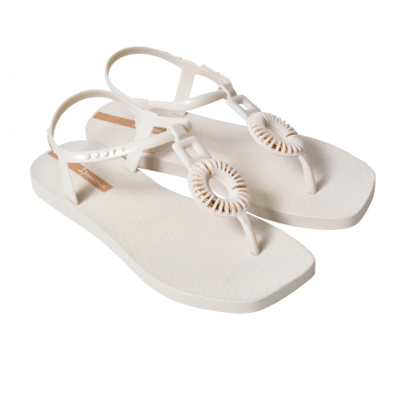 款式代號：27263．CLASS EDGE GRAPHIC．米圓形交織飾環涼鞋