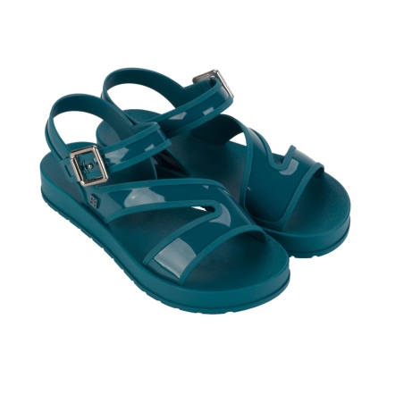 款式代號：18855．EVOLUIDA SAND ．🌊海潮光弧．亮面厚底涼鞋