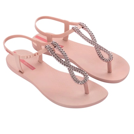 款式代號：83658．CLASS TWIST SAND．裸粉結飾雅緻風