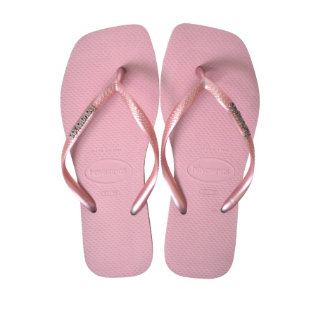 款式代號：00156．SLIM SQUARE MET．💗雪紡粉・方形素面鐵片