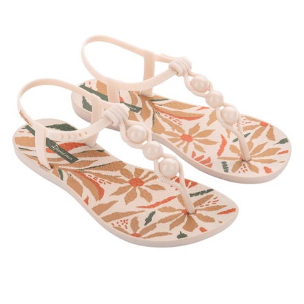 款式代號：83729．CLASS CONE FLORAL．🌼米色串珠花韻涼鞋