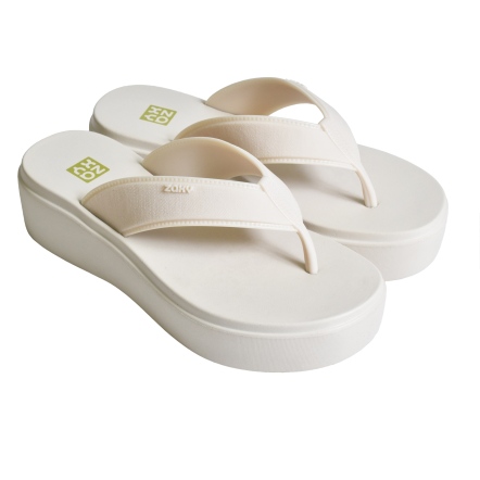 款式代號：19166．LIT TAM．中厚底4.5公分米白色素底系列