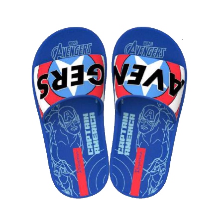 款式代號：26161．AVENGERS SLIDE．藍色復仇者聯盟一板拖