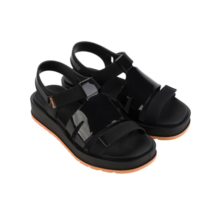 款式代號：18856．BOOM SAND AD．⚫️夜幕黑X透光漫步厚底涼鞋