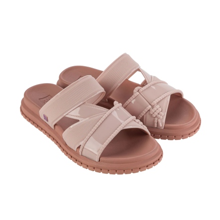 款式代號：18854．LINES TAM AD．亮裸色X編織步旅系列